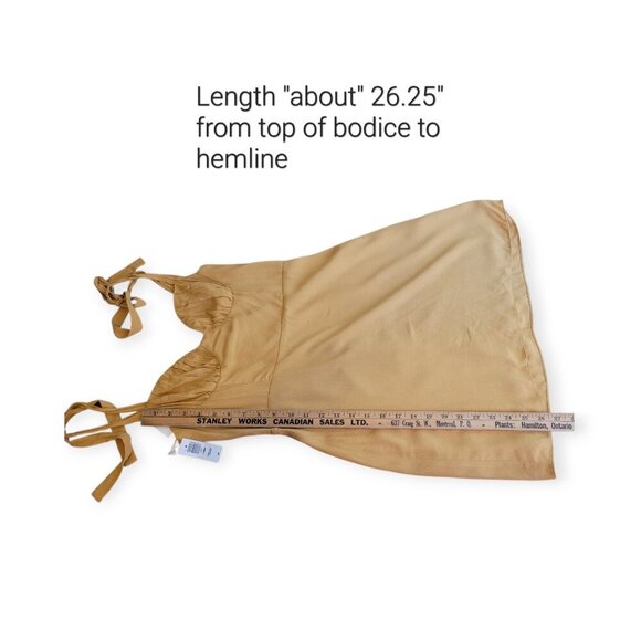 NWT Wilfred Aritzia Cammy Dress Gold Size Small - Picture 15 of 16